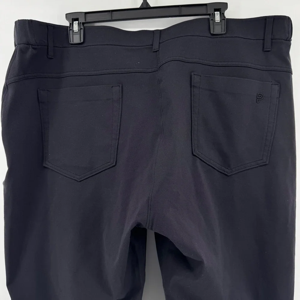 Public Rec All Day Every Day Pants Mens 42/32 Onyx Black Tapered Athleisure Tech